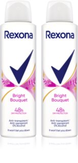 Rexona Sexy Bouquet Antiperspirant antitranspirante em spray formato poupança 2 x 150 ml