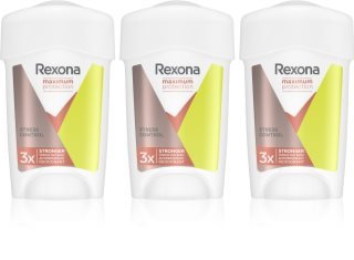 Rexona Maximum Protection Stress Control antiperspirant cream that reduces sweating economy pack