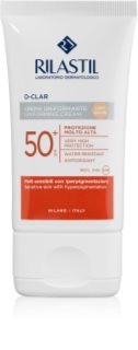 Rilastil D-Clar Aizsargkrēms pret pigmenta plankumu veidošanos SPF 50+ (tonis) Light 40 ml