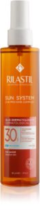Rilastil Sun System зволожуюча олійка для засмаги у формі спрею SPF 30 200 мл