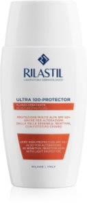 Rilastil Ultra 100-Protector vlažilni zaščitni fluid za občutljivo kožo SPF 50+ 50 ml