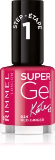 Rimmel Super Gel By Kate unhas de gel sem usar lâmpada UV/LED tom 024 Red Ginger 12 ml