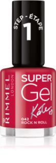 Rimmel Super Gel By Kate gelinis nagų lakas, stingstantis be UV / LED lempos atspalvis 042 Rock n Roll 12 ml