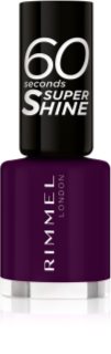 Rimmel 60 Seconds Super Shine vernis à ongles teinte 345 Black Cherries 8 ml