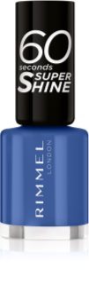Rimmel 60 Seconds Super Shine Nail Polish shade 828 Danny Boy Blue! 8 ml
