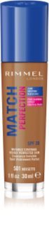 Rimmel Match Perfection fond de teint liquide SPF 20 teinte 501 Noisette 30 ml