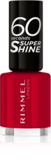 Rimmel 60 Seconds Super Shine lak na nechty odtieň 313 Feisty Red 8 ml