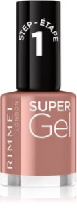 Rimmel Super Gel gelový lak na nehty bez užití UV/LED lampy odstín 033 R&B Rose 12 ml