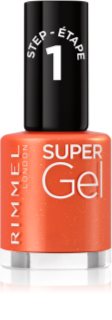 Rimmel Super Gel Gēla nagu laka, kam nav vajadzīga UV/LED lampa (tonis) 096 Heatwave Away 12 ml