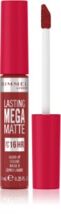 Rimmel Lasting Mega Matte matt folyékony állagú ajakrúzs 16 h árnyalat Fire Starter 7,4 ml