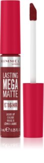 Rimmel Lasting Mega Matte matt folyékony állagú ajakrúzs 16 h árnyalat Ruby Passion 7,4 ml