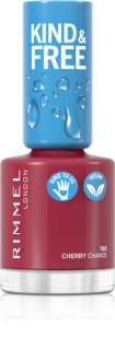 Rimmel Kind & Free körömlakk árnyalat 166 Cherry Chance 8 ml