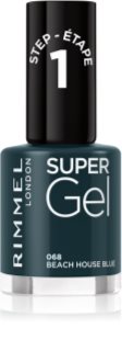 Rimmel Super Gel Gel Nagellak zonder UV/LED Lamp Tint 068 Beach House Blue 12 ml