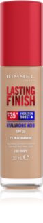 Rimmel Lasting Finish 35H Hydration Boost hidratáló alapozó SPF 20 árnyalat 100 Ivory 30 ml