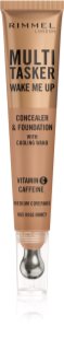 Rimmel Multi-Tasker Wake Me Up fond de teint et correcteur pour une peau lumineuse teinte 65 Rose Honey 20 ml