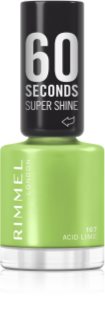 Rimmel 60 Seconds Super Shine Nail Polish shade 107 Acid Lime 8 ml