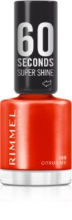 Rimmel 60 Seconds Super Shine Nagellack Skugga 106 Citrus Me 8 ml
