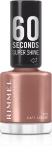 Rimmel 60 Seconds Super Shine lak na nechty odtieň 111 Café Creme 8 ml