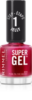 Rimmel Super Gel gélový lak na nechty bez použitia UV/LED lampy odtieň 014 Pink To The Berry 12 ml
