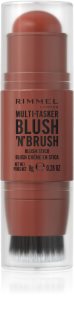 Rimmel Multi-Tasker Blush'N'brush lícenka v tyčinke so štetcom odtieň 350 Roasted Peach 8 g