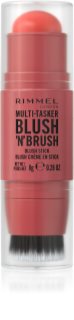 Rimmel Multi-Tasker Blush'N'brush blusher stick with a brush shade 250 Coral Dust 8 g