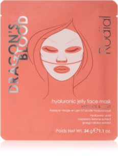 Rodial Dragon's Blood Hyaluronic Jelly Face Mask Intensiivne hüdrogeelmask hüaluroonhappega 34 g
