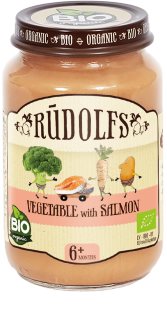 Rudolf’s BIO zelenina s lososem dětský příkrm 190 g