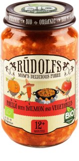 Rudolf’s BIO paella s lososem a zeleninou dětský příkrm 190 g