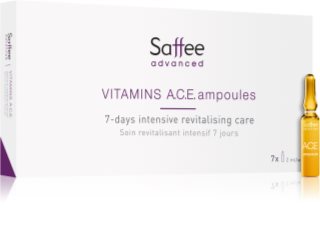 Saffee Advanced Vitamins A.C.E. Ampoules fiolă – 7 zile de tratament intens cu vitaminele A, C, și E 7x2 ml