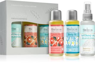 Saloos Bio Body And Massage Oils Body Fit & Lymfa Fit & Magnesium confezione regalo per sportivi
