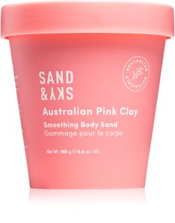 Sand & Sky Australian Pink Clay Smoothing Body Sand brightening body scrub 180 g