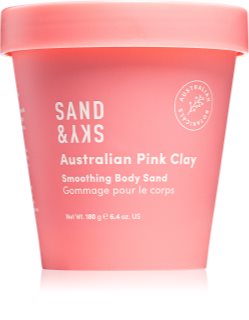 Sand & Sky Australian Pink Clay Smoothing Body Sand brightening body scrub 180 g