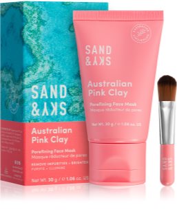 Sand & Sky Australian Pink Clay Porefining Face Mask detoxifying mask for enlarged pores 30 g