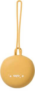 Saro Baby Silicone Pacifier Holder Box κουτί πιπίλας Mustard 1 τμχ