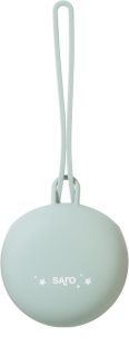 Saro Baby Silicone Pacifier Holder Box estojo de chupeta Hunter Mint 1 un.