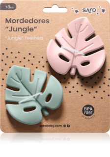 Saro Baby Jungle gryzak Mint/Blossom 2 szt.