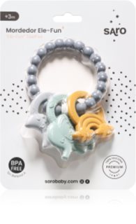 Saro Baby Ele-Fun chew toy Blue 1 pc