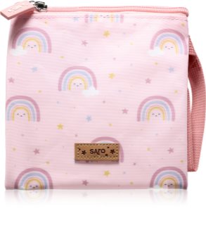 Saro Baby Sandwich Bag sac pentru gustare Pink 17,5x17,5 cm 1 buc