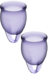 Satisfyer Feel Confident Menstrual Cup menstruační kalíšek Purple