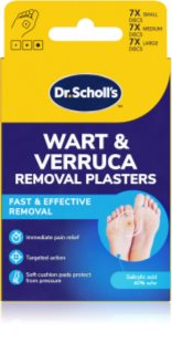 Scholl Dr. Scholl's Wart & Verruca Plaster sada náplastí pro zmírnění tlaku vyvíjeného na bradavice a mozoly 3x7 ks