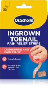 Scholl Dr. Scholl's Ingrown Toenail Pain Relief Strips pansements protecteurs pour stimuler la croissance des ongles 10 pcs