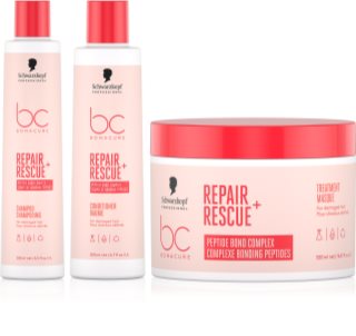 Schwarzkopf Professional BC Bonacure Repair Rescue+ setti vaurioituneille hiuksille
