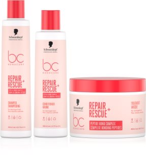 Schwarzkopf Professional BC Bonacure Repair Rescue+ setti vaurioituneille hiuksille