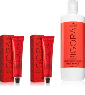 Schwarzkopf Professional IGORA Royal Sæt når man farver hår Skygge 5-0; 6-0