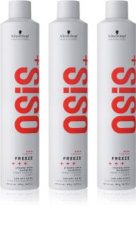 Schwarzkopf Professional Osis+ Freeze Hairspray - Strong Hold economy pack