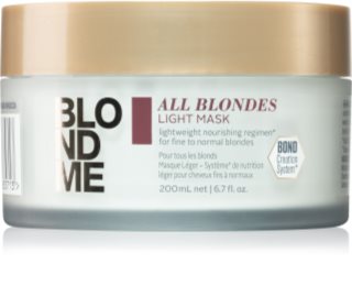 Schwarzkopf Professional Blondme All Blondes Light maschera nutriente per capelli delicati e normali 200 ml