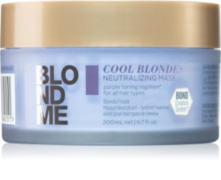 Schwarzkopf Professional Blondme Cool Blondes maschera nutriente neutralizzante per toni gialli 200 ml