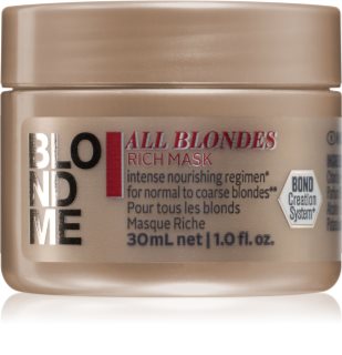 Schwarzkopf Professional Blondme All Blondes Rich mascarilla nutritiva para cabello áspero