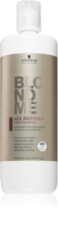 Schwarzkopf Professional Blondme All Blondes Light tápláló sampon vékonyszálú és normál hajra