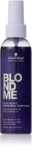 Schwarzkopf Professional Blondme Bond Repair Purple Spray Conditioner violetter Conditioner im Spray 150 ml